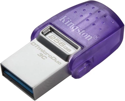 USB флешка металева Kingston DT MicroDuo 3C 256GB (DTDUO3CG3/256GB)