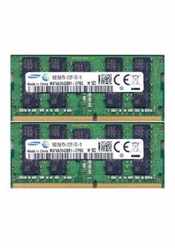 Оперативная память для ноутбука Samsung DDR4 32GB (2x16GB) 2133MHz SO-DIMM ECC 2Rx8 PC4-2133P (M474A2K43BB1-CPBQ)