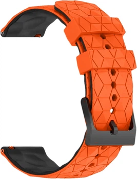 Силиконовый Ремешок Lunor (20 мм) Orange Black (39564-47)