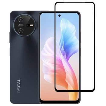 Защитное стекло LUX для Oscal Tiger 12 полная проклейка черный