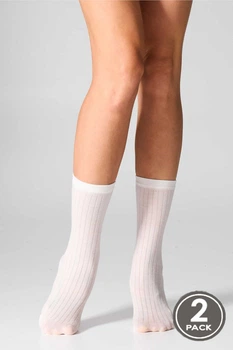 Носочки, 2 штуки Legs one size Слоновая кость (120848)
