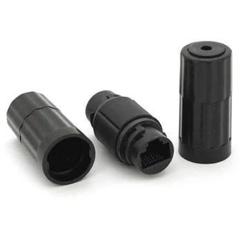 Сращиватель Voltronic 1+1 RJ45 UTP 5e 8P8C IP68, black (16628)