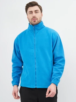Толстовка на блискавці чоловіча JHK Polar Fleece FLRA300-AQ L Блакитна (2000000005799)