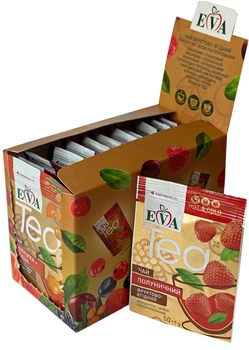 Упаковка чаю фруктово-ягідного Eva Полуничний 50 г х 12 шт (4820208000345)