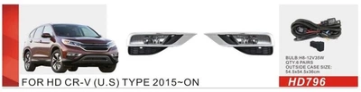 Противотуманные фары DLAA Honda CR-V/2015-16/HD-796/H8-12V35W/эл.проводка