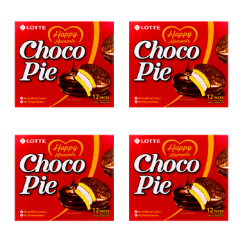 Набор Пирожные 4шт Lotte Чокопай Choco Pie (12 Пирожных) 336g