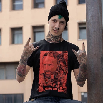 Футболка унісекс The Walking Dead 4XL чорний