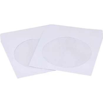 Конверт для диска RIDATA paper + window (100-pack) (3135635/INS-D044/RPB-CD100)