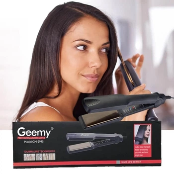 Плойка для выравнивания и выпрямления волос Gemmy Straight GM-2995, черная