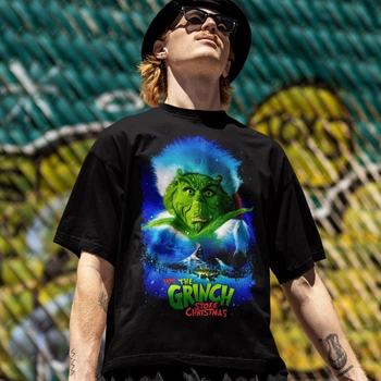 Футболка унісекс The Grinch (How The Grinch Stole Christmas) 4XL чорний