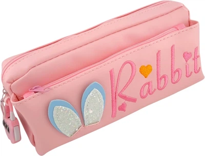 Пенал Centrum 89918 Rabbit розовый 2 отделения 21х8.5х6 см (2000998480813)