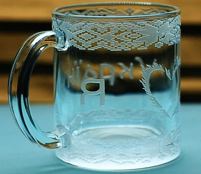 Стеклянная чашка с гравировкой Я люблю Украину кружки для чая романтический и патриотический подарок глянцевая