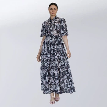Костюм Chanel з логотипом спідниця+блуза M чорний
