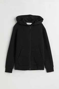 Толстовка с капюшоном худи для подростка H&M 122/128 см (6-8Y), черный