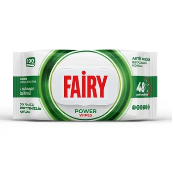 Універсальні вологі салфетки для прибирання Fairy Power 100шт
