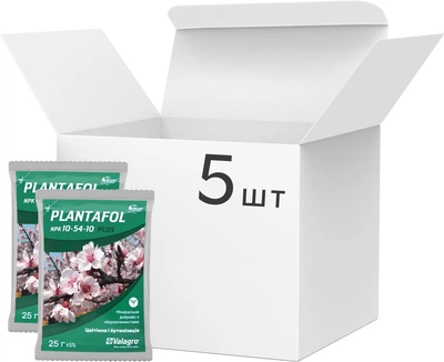 Мінеральне добриво Organic Planet Плантафол універсал 10+54+10+ 25 г комплект 5 шт (4820166850617)