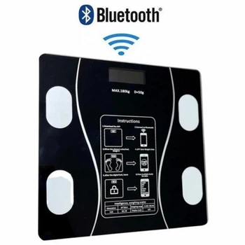 Підлогові електронні ваги Smart Scale до 180 кг, синхронізація з телефоном Без бренду
