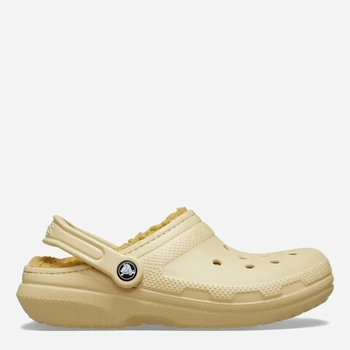 Женские кроксы утепленные Crocs Jibbitz Classic Lined Clog Ssm 203591-0HX 39-40 (M7/W9) 25 см Бледно-желтые (198445205798)