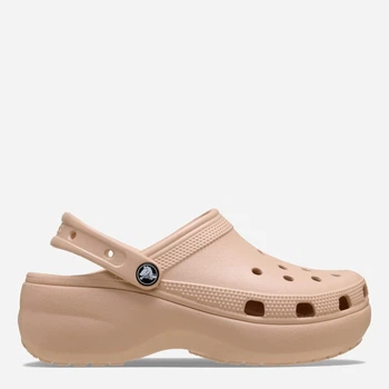 Жіночі крокси Crocs Jibbitz Classic Platform Clog W PkCr 206750-7AF 38-39 (W8) 24 см Темно-бежеві (198445225901)