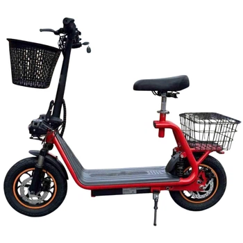 Электросамокат с сиденьем 14 дюймов E-Scooter Zen U12 PRO (800W 15Ah) Красный