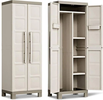 Шафа Keter Kis Excellence Utility Cabinet бежева пластикова багатофункціональна (241047)
