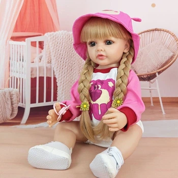 Лялька Поліна Reborn Doll Вінілова можна купати