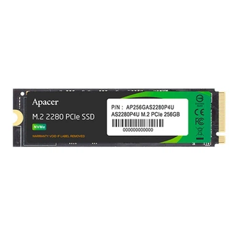 Накопичувач SSD 256 GB Apacer AS2280P4U M.2 2280 PCIe 3.0 x4 3D TLC (AP256GAS2280P4U-1) ( М.2 2280 ) 17340