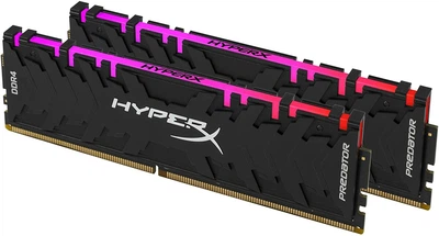 DDR4 Kingston RGB HyperX Predator 16GB (Kit of 2x8192) 3200MHz CL16 Black DIMM (HX432C16PB3AK2/16)