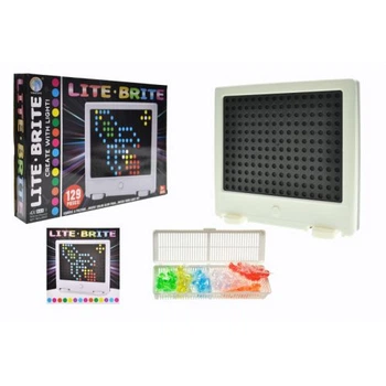 Светодиодная мозаика Lite Brite 129 элементов для детей творчество и фантазия цветная мозаика