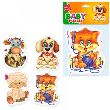 Гра развивающая Vladi Toys магнитные пазлы Малыш сможет Домашние любимцы (на украинском)