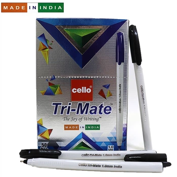 Ручка Cello Original Tri-mate, 1.0 мм, черная, 50 шт.