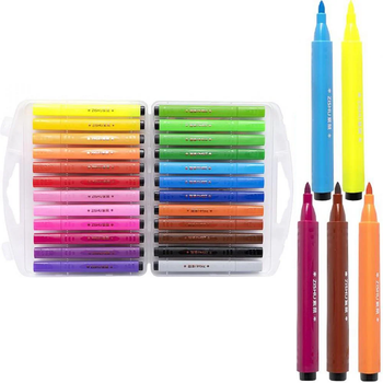Фломастеры Water Color Pen, 24 цвета, 204-24, в пластиковом боксе