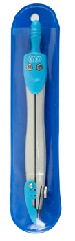 Циркуль Start, в мягком PVC чехле, голубой
