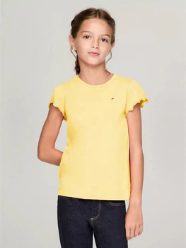 Подростковая футболка для девочки Tommy Hilfiger 396346489 152 см Желтая (1159842632)