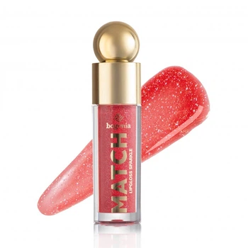Блеск для губ Bogenia Match Lipgloss Sparkle BG712, 008 Светло-розовый, 4.6 мл