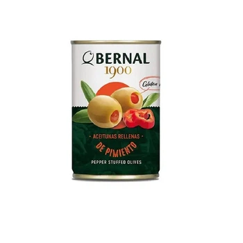 Оливки Bernal фаршированные перцем 292 г