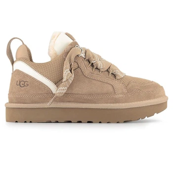 Жіночі уггі кросівки Зимові Замшеві Бежеві UGG Lowmel Sneaker Beige (39, бежевий)