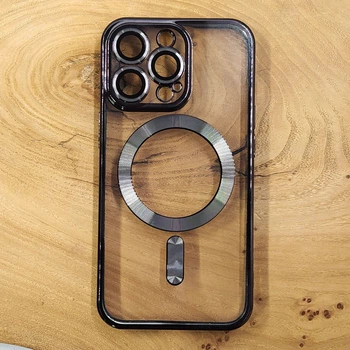 Чехол Chrome case with MagSafe для iPhone 13 pro max Black