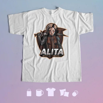 Хлопковая футболка белая Алита: Боевой ангел Alita: Battle Angel