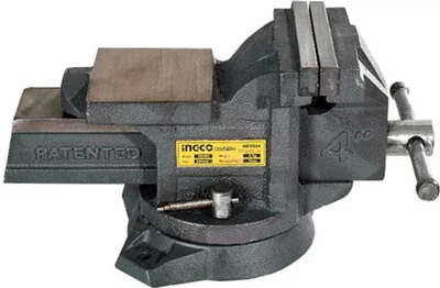 Тиски слесарные поворотные INGCO Industrial 100 мм (HBV084)