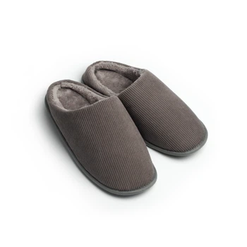 Мужские домашние тапочки утепленные с закрытым носком с мехом Twins Velvet 15893 40/41 27 см Графит (4820182097768)