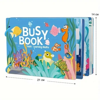 Развивающая книга Busy Book Морская тематика (методика Монтессори)