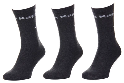 Носки KAPPA SOCKS LOGO SABOYA 3PACK темно-серый унисекс 39-42 (304MT00-906)