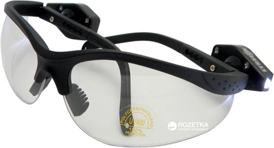 Защитные очки Strelok STR Flash с фонариками Прозрачные линзы (20200SRT)