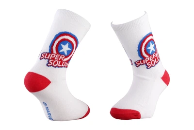 Носки MARVEL SUPER SOLDIER белый детские 27-30, арт.83899320-8 (83899320-8)
