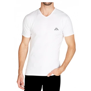 Футболка Kappa T-shirt Mezza Manica Scollo V белый мужской M (K1311 Bianco)