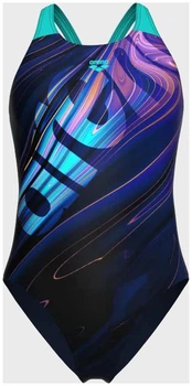 Купальник закрытый для женщин Arena FLOW SWIMSUIT V BACK LB темно-синий 44 (008935-790)
