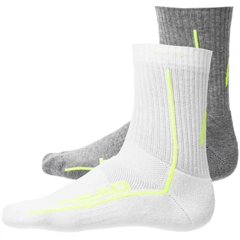 Носки Head ALL SPORTS PERFORMANCE SHORTCREW 2P серый, белый мужские 43-46 (701229021-004)