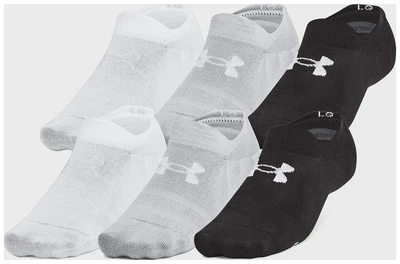 Носки UA Unisex Essential 6pk ULT черный унисекс XL (1386240-002)