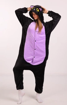Жіноча кігурумі піжама доросла та підліткова Kigurumi Кішка Спуки Чорний L 165-175 см. (1034)